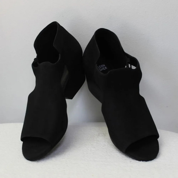 Eileen Fisher brushed leather black sandals size 9 - Picture 6 of 15